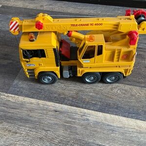 BRUDER Yellow Tele-Crane TC 4500 Toy Truck